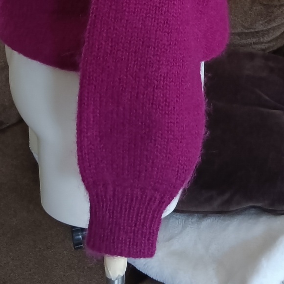 Perry Ellis VTG Fall Collection Colorful Vibrant Mohair Wool Jester Sweater RARE - Picture 9 of 9